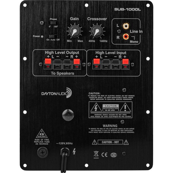 Main product image for 80 Watt Subwoofer Plate Amplifier with 3 dB Bass Boost @ 40 Hz309-639